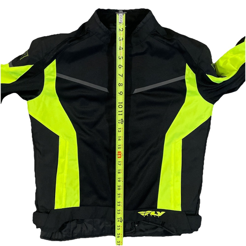 Fly Racing 477-2104L Strata Riding Jacket Hi-Vis/Black L Removable Lining Armor! - Picture 3 of 9